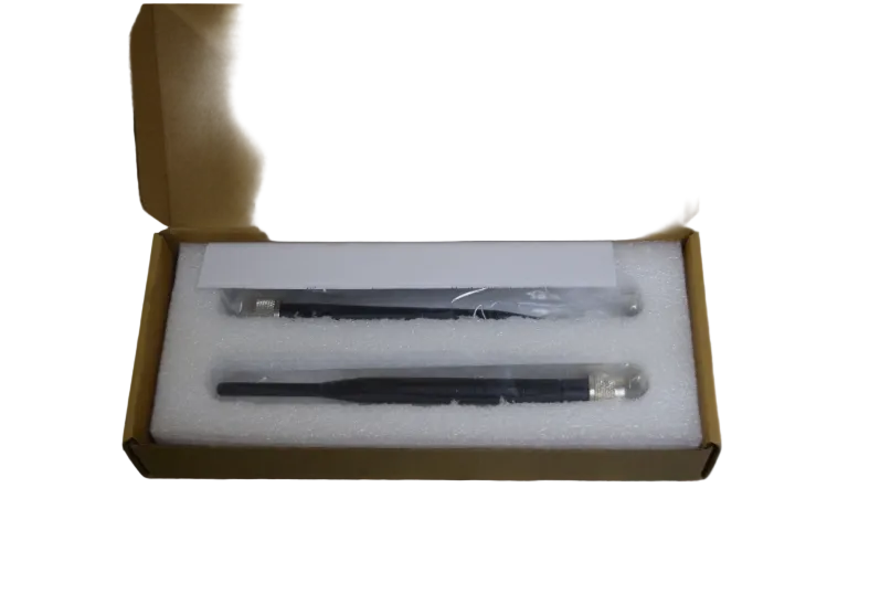 Aruba ANT-2X2-STAGE antenna black tweezers with clear tips in foam box