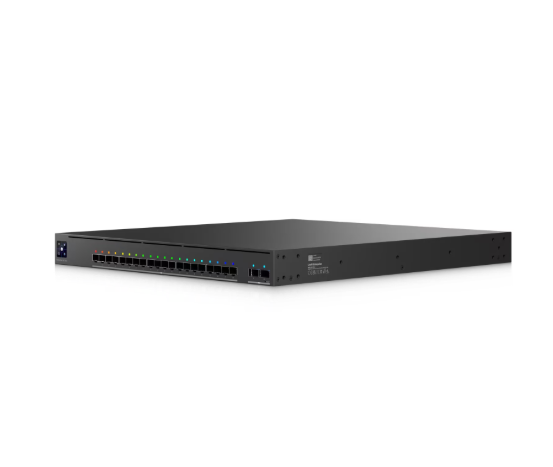 Ubiquiti EAV-Aggregation | UniFi EAV Fiber 20-Port 10G SFP+ Managed Switch, 2x 100G QSFP28, SMPTE ST 2110