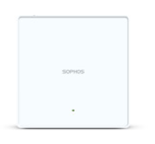 White rectangular d-link wireless access point with subtle logo and indicator light sophos ap84er00zzpcnp wifi 6e tri-band