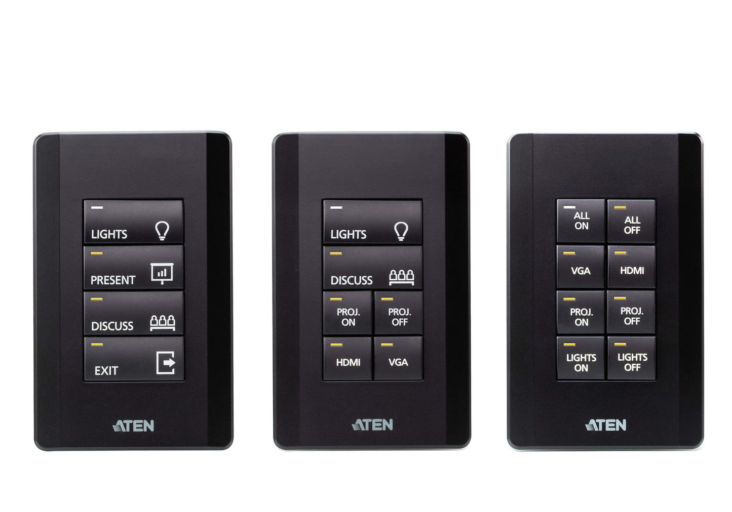 ATEN VK108US1-AT | VK108US 8-Button PoE Keypad, US 1-Gang, Backlit, 1 x RJ-45
