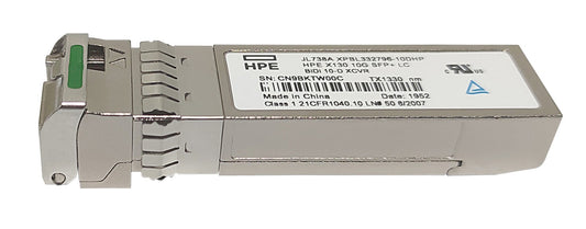 HPE JL738A | X130 10G SFP+ BiDi Single-Mode Transceiver, 10km, LC