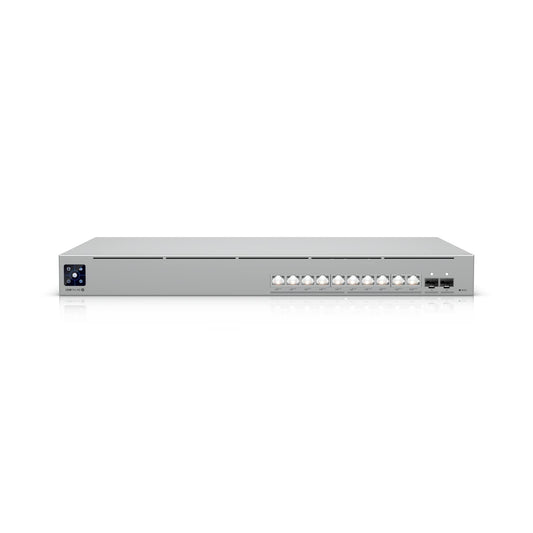 Ubiquiti USW-PRO-XG-10-POE | Pro XG 10 PoE, 10 x 10GbE Ports, 2 x 10G SFP+ Ports, Layer 3, 1U Switch