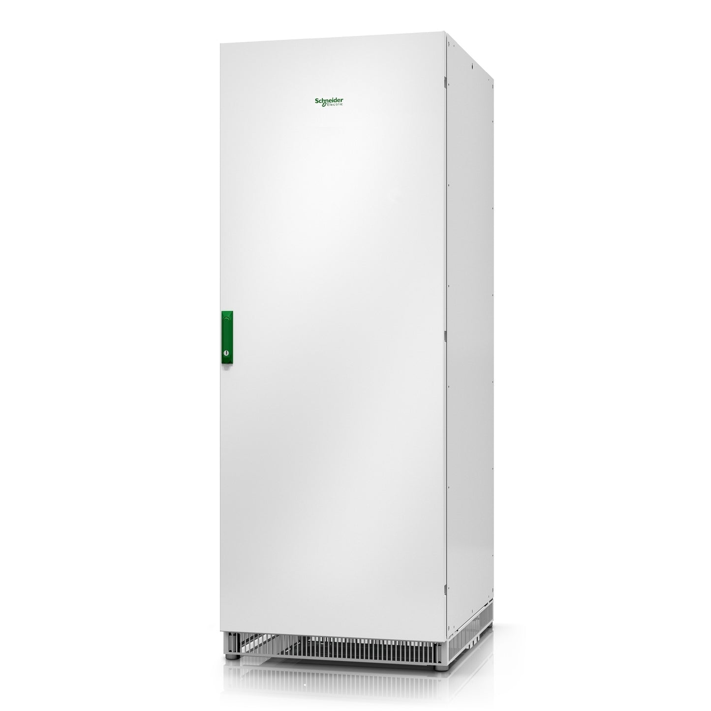 White schneider electric industrial cabinet with green handle and logo for apc easy ups 3m cable kit 1000mm battery cabinet