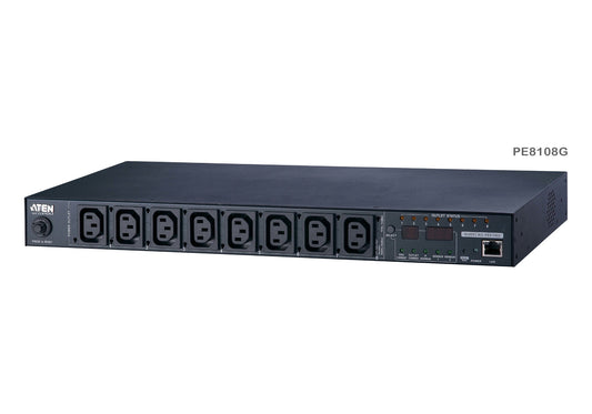 ATEN PE8108G-ATA-G | PE8108G Switched & Metered PDU, 8 x Outlets, 10A, 1U, IP