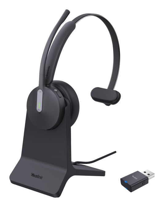 Yealink 1208698 | WH64 Hybrid Mono Teams Headset with Charging Stand