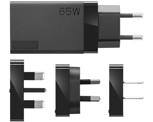 Lenovo 40AW0065WW | Universal Mobile Charger, Black, Versatile Device Charging