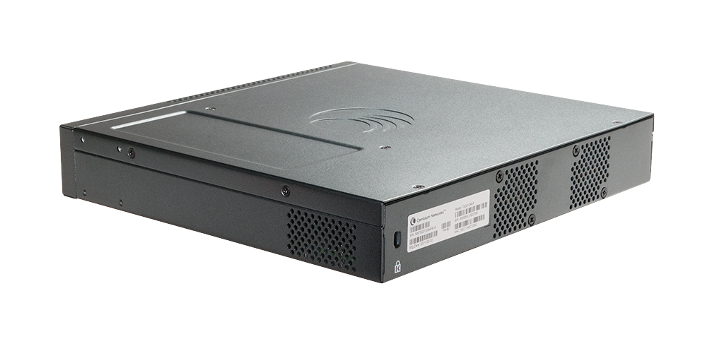 Cambium Networks cnMatrix TX2012R-P black metal server rack with perforated panels