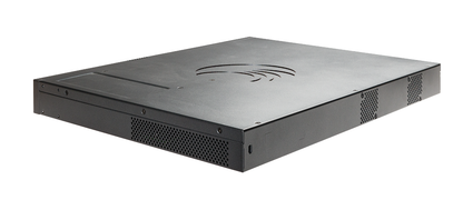 Cambium Networks cnMatrix TX2028RF-P black metal server rack with perforated panels