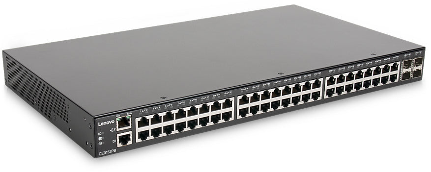 Lenovo 7Z370022WW | CE0152PB Managed L2/L3 Gigabit Ethernet PoE Switch, 1U, 48 x 1GbE Ports