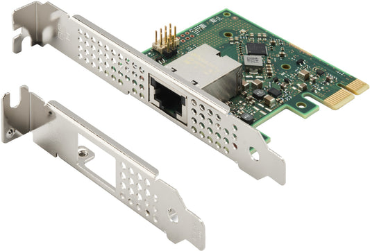 HP 9P1U8AA | Intel I226-T1 2.5GbE PCIe x1 Adapter, 1 x RJ-45, Low-Profile & Full-Height