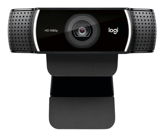 Logitech C922 Pro Stream Webcam black HD 1080p with perforated sides