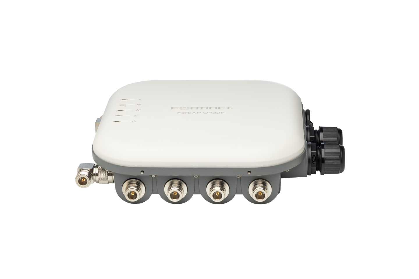 Fortinet FAP-U432F-N white gray Wi-Fi 6 outdoor AP front view