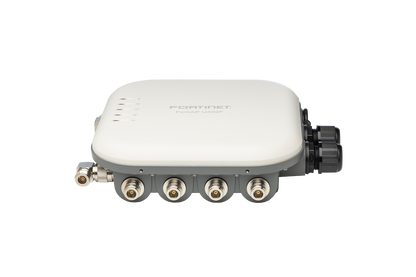 Fortinet FAP-U432F-N white gray Wi-Fi 6 outdoor AP front view