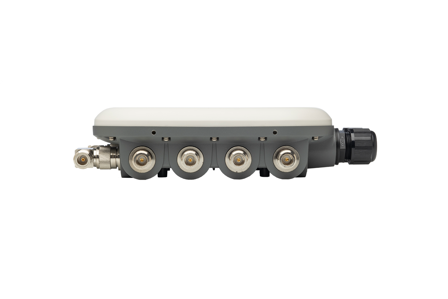 Fortinet FAP-U432F-N Wi-Fi 6 outdoor AP back view with connectors