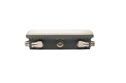 Fortinet FAP-U432F-N gray Wi-Fi 6 outdoor AP with white top and connectors