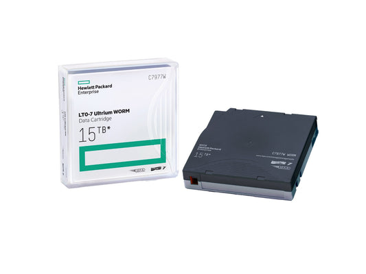 HPE C7977W | LTO-7 Ultrium WORM, 15TB Data Tape for Secure Archiving