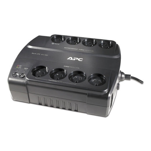 APC BE700G-AZ | 700VA 230V Power-Saving Back-UPS with 8 AS 3112 Outlets (4 Surge) for Home & Office Electronics
