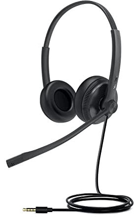 Yealink UHD342 wideband 3.5mm dual over-ear headset with mic boom