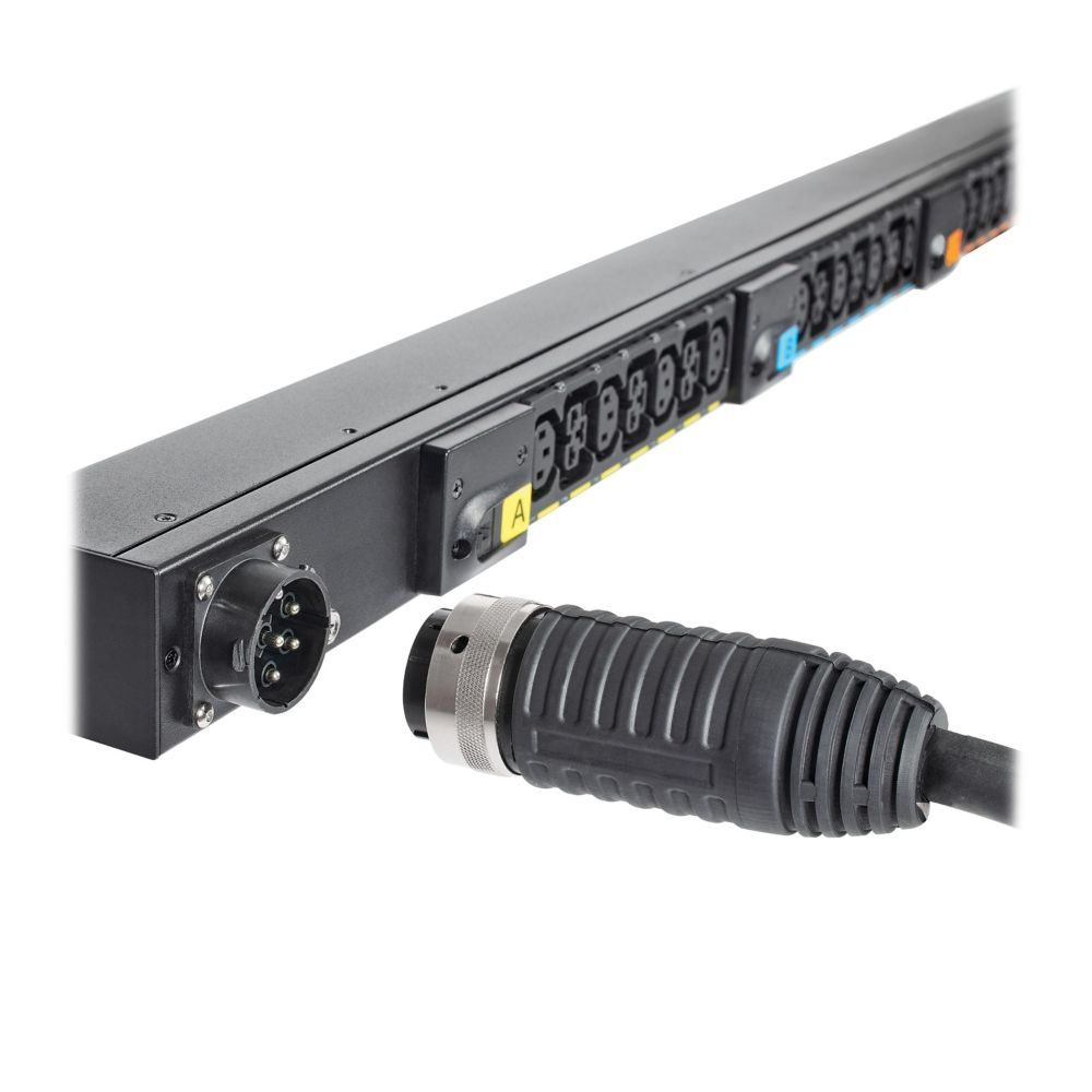 Eaton EVMAGU23X-E G4 managed PDU with 24 C13, 18 C39 outlets, black rugged design