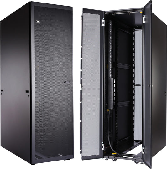 Lenovo 93614PX | 42U Freestanding Rack Cabinet, Black