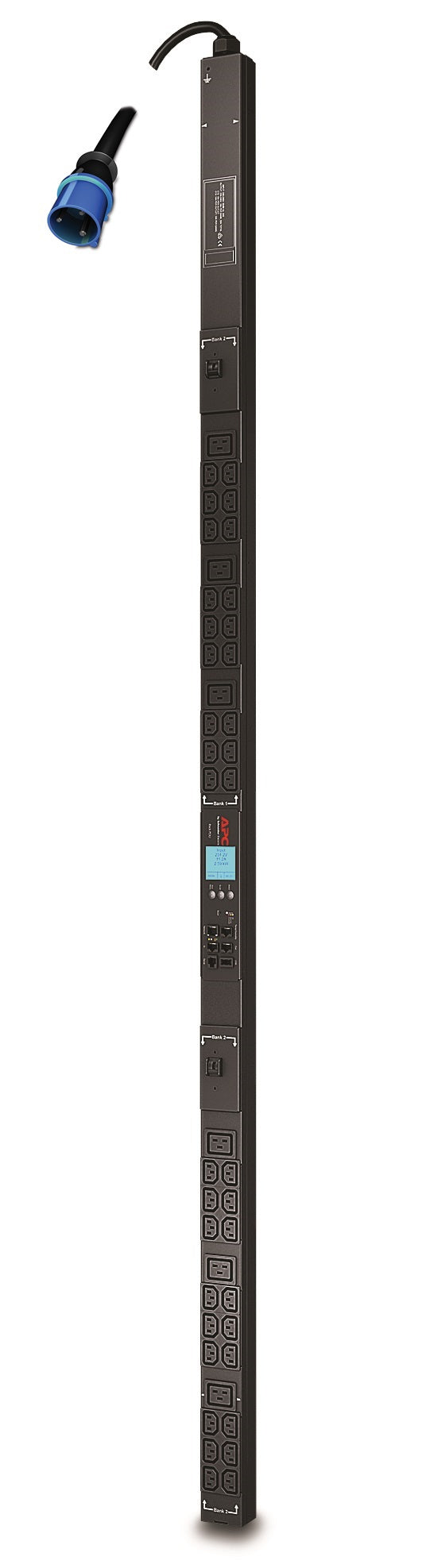 APC AP8853 | NetShelter Metered Rack PDU 0U 1-Phase 7.4kW 230V 32A with 36 C13 & 6 C19 Outlets IEC 309 2P+E Cord