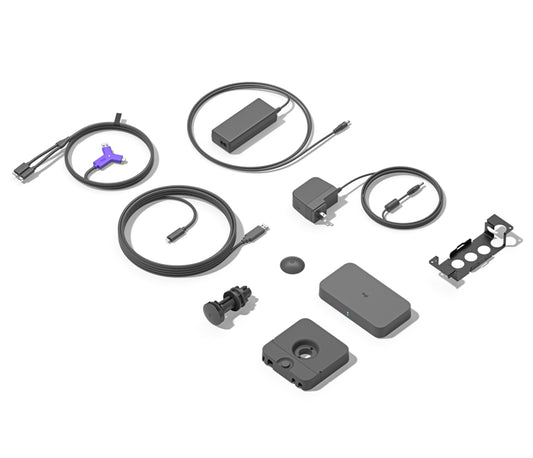Logitech 952-000011 | AV Extender, USB & HDMI, 1.5m Hub, 5m Cable, Black/Violet