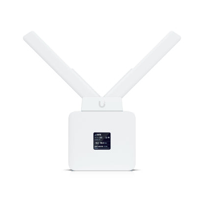 Ubiquiti UMR Wi-Fi 6 cellular router with V-antennas and display