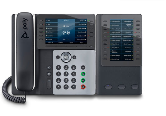 Poly 2200-87050-025 | Edge E550 IP Phone, PoE, High-Performance, Clear Voice Quality