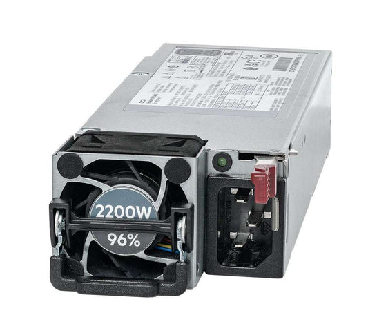 HPE P44712-B21 2200W titanium server PSU with black fan and red switch