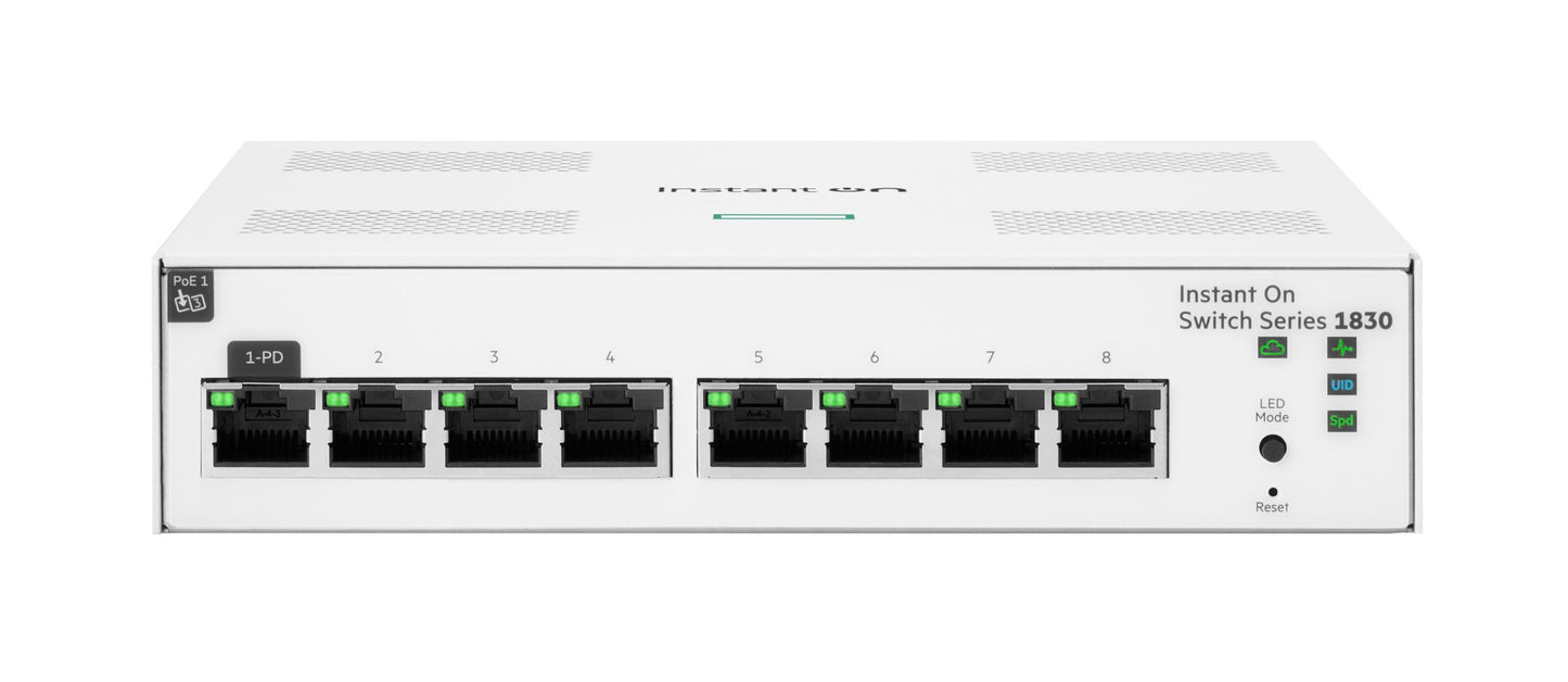 Aruba Instant On JL810A | Instant On 1830 8G Managed L2 Switch, 8 Gigabit Ports