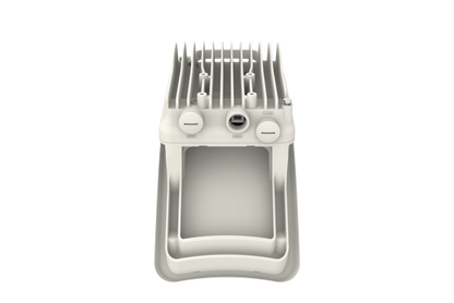 Cambium cnWave V3000 60GHz client node white plastic radio with ribbed heat sink