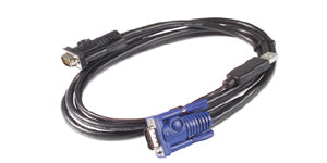 APC AP5257 | 12 ft (3.6 m) KVM USB Cable for APC NetShelter KVM Switches, Racks and Accessories, LCD Monitors and KVM Switches