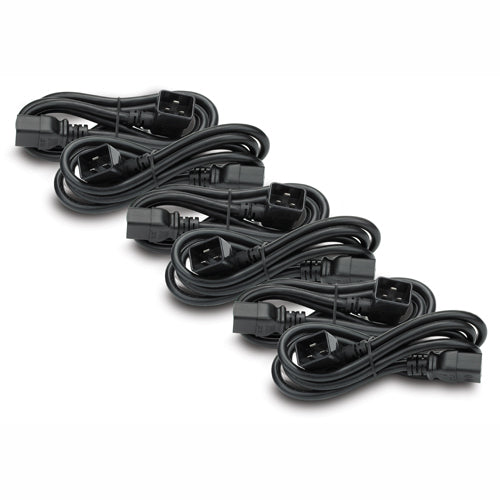 APC AP98894F | 16A Power Cord Kit, C19 to C20R, 1.2m, 90° Angled Plug