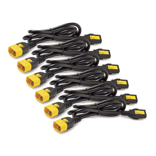 APC AP8704S-WWX590 | NetShelter Power Cord Kit 6-Pack, Locking C13 to C14, 1.2m Blue, Rack Power Distribution