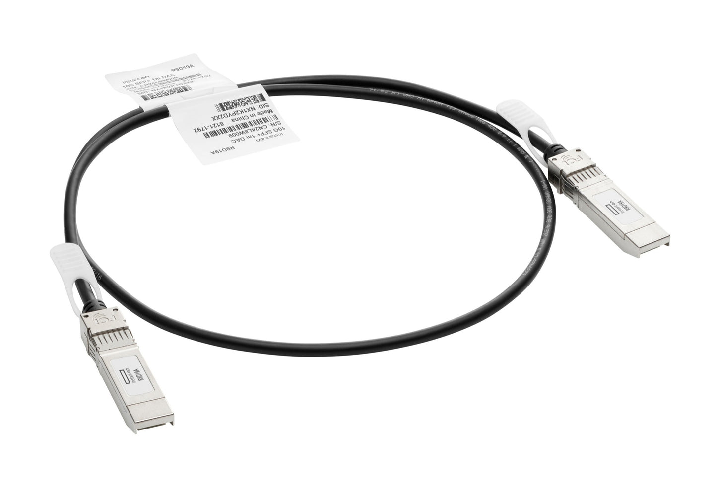 Aruba J9281D | 10G SFP+ DAC Cable, 1m, Black, High-Speed Data Transfer