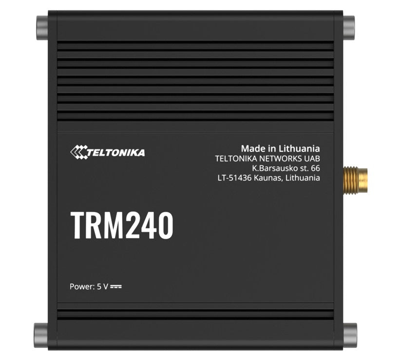 Teltonika TRM240100000 | TRM240 Industrial Cellular Modem, 4G/LTE Cat 1, USB, External Antenna Connector