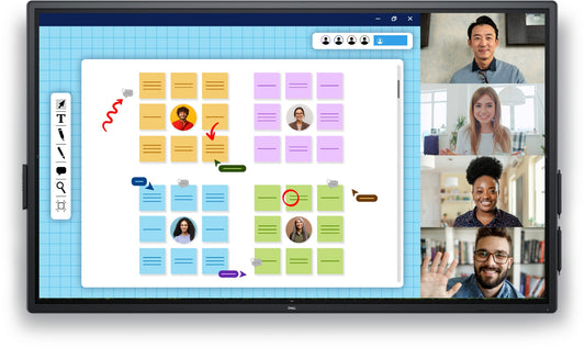 Dell P7525QT | Pro 75 Plus 75" 4K Touch Monitor with IPS, USB-C Hub, 2 x HDMI