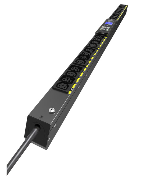 Eaton EVMIF116A | EVMIF116A PDU, 24 AC Outlets, 22.5U, 1-Phase, 16A, IEC 309, 12xC13:12xC39