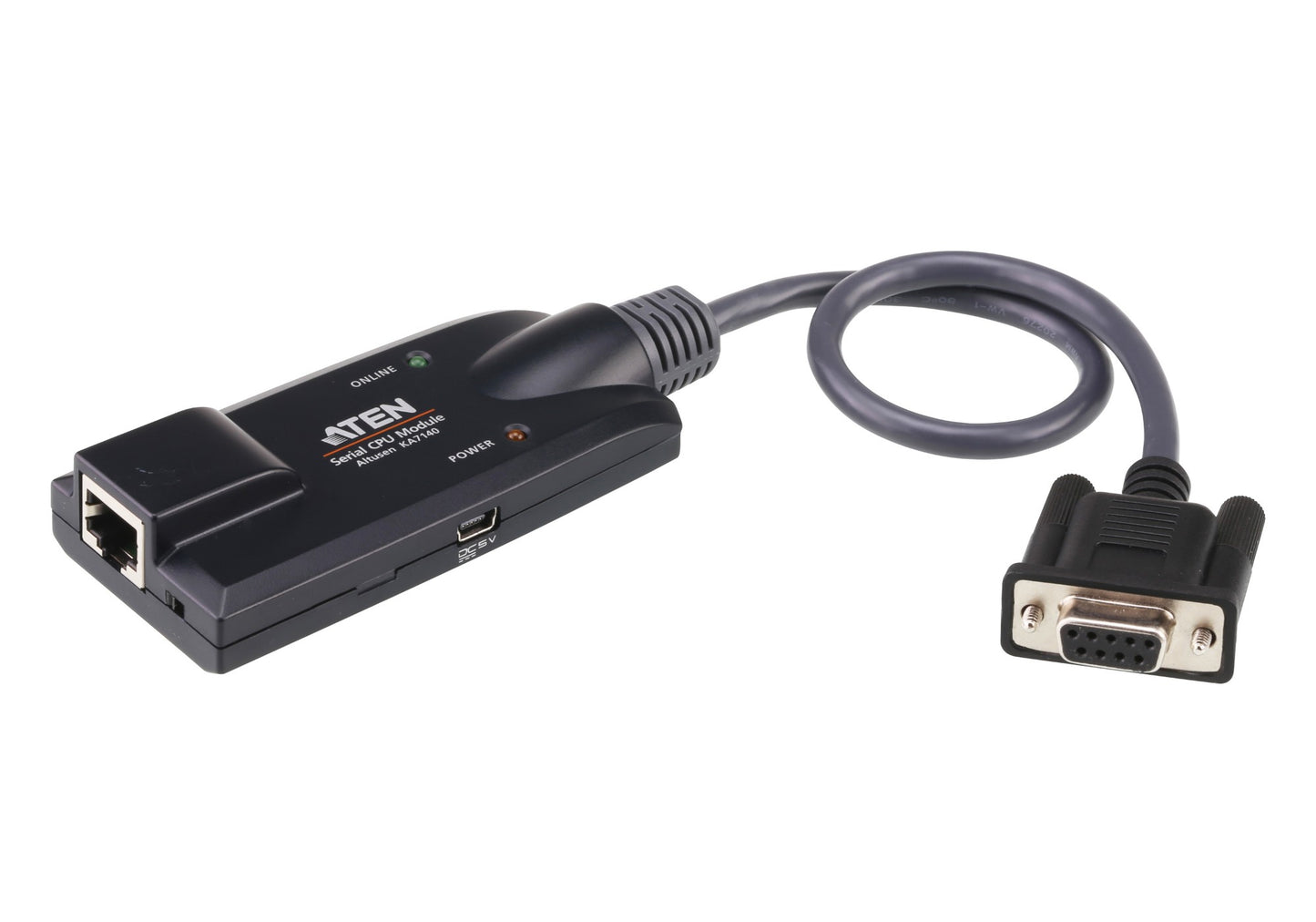 ATEN KA7140-AX | KA7140 Serial Console KVM Adapter, RJ-45 to DB-9 for KN/KM Series