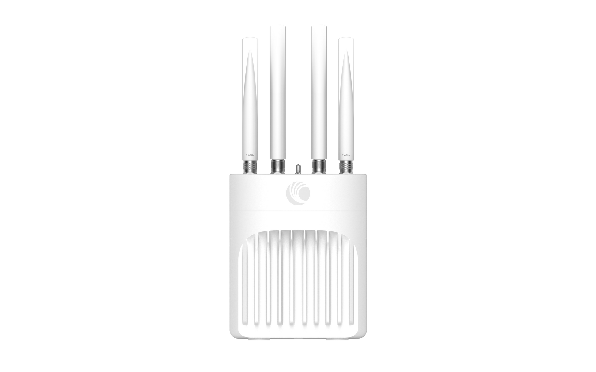 Cambium Networks XE3-4T white wireless router with 4 antennas