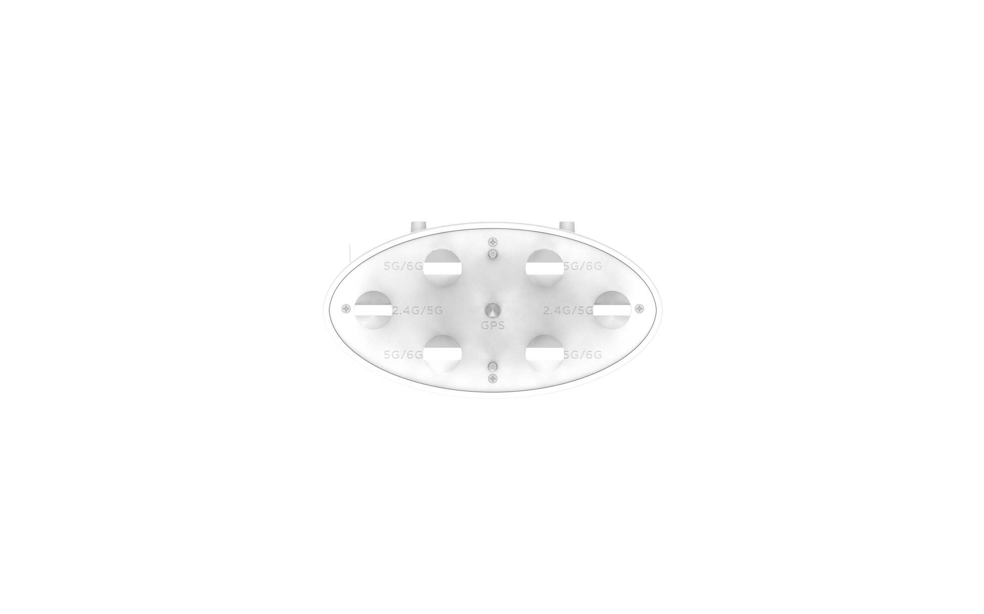 Cambium Networks XE3-4T white oval AP with 6 circular buttons