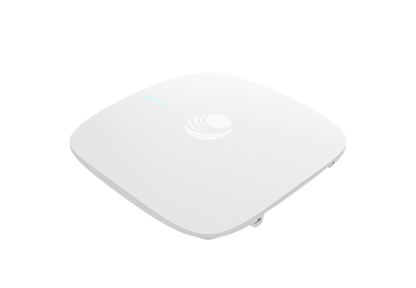 Cambium Networks XE3-4 white square wireless access point with blue LED