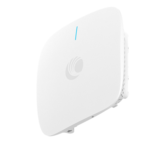 Cambium Networks XV2-21X WiFi 6 AP with white design and blue light