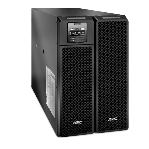 APC SRT10RMXLIX806 | 10kVA/10kW Rackmount 6U UPS, 230V/400V, 4x 32A IEC Outlets, Network Card+SmartSlot, Extended Runtime, Custom PDU, Rail Kit