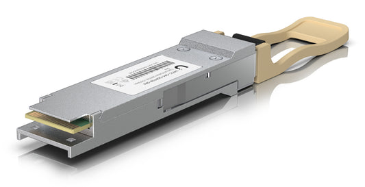 Ubiquiti UACC-OM-QSFP28-SR4 100G QSFP28 silver transceiver with gold pins