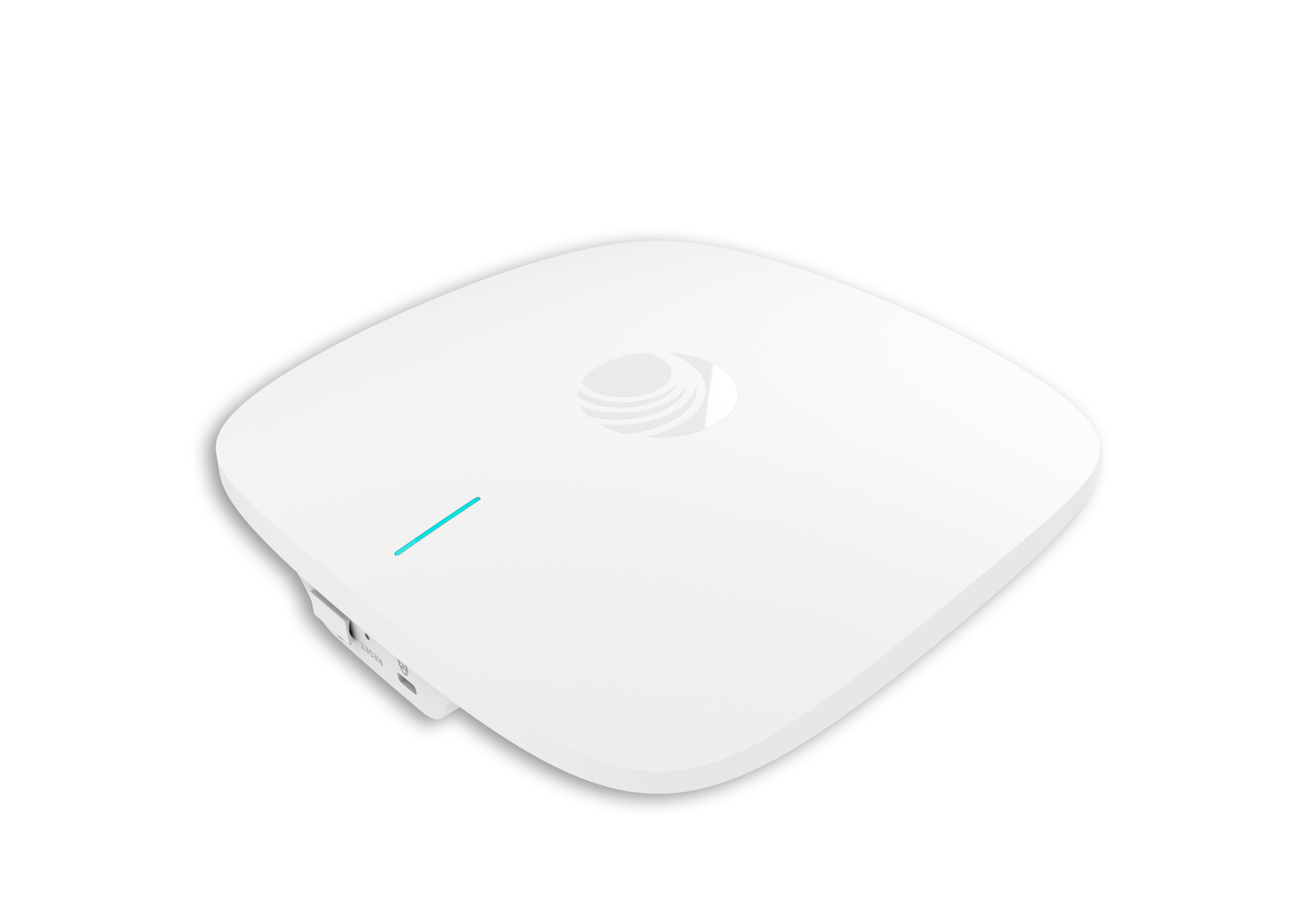 Cambium Networks X7-35X white Wi-Fi 7 AP with AT&T logo and teal accent