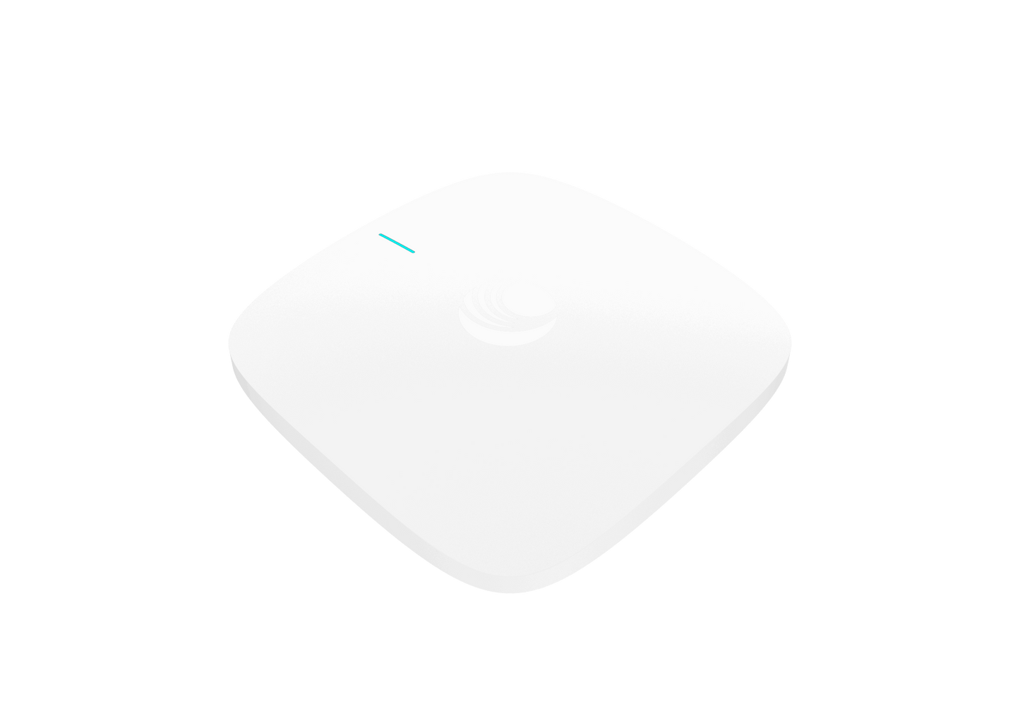 Cambium Networks X7-53X white square Wi-Fi 7 AP with teal light