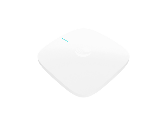 Cambium Networks X7-53X white square Wi-Fi 7 AP with teal light