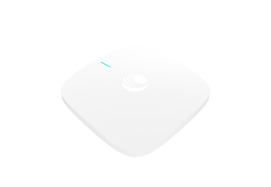 Cambium Networks X7-53X white square Wi-Fi 7 AP with teal light