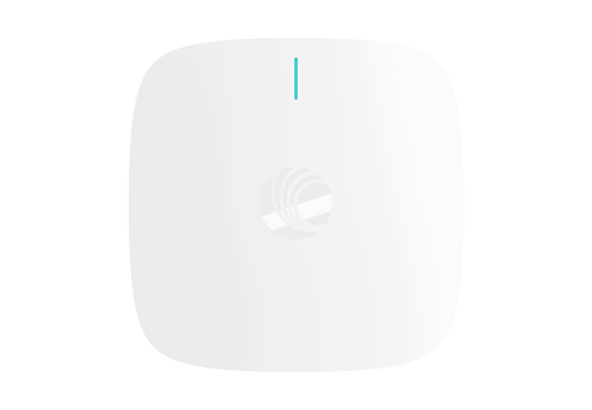 Cambium Networks X7-55X white Wi-Fi 7 AP with teal line and logo